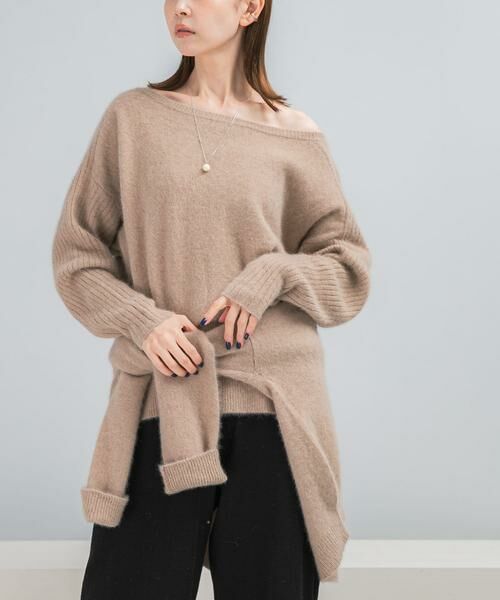 URBAN RESEARCH ROSSO / アーバンリサーチ ロッソ ニット・セーター | エアリーニット2WAYネックプルオーバー | 詳細14