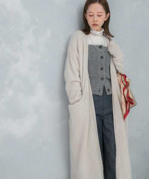 URBAN RESEARCH ROSSO / アーバンリサーチ ロッソ カーディガン・ボレロ | ファーニットロングガウン | 詳細4