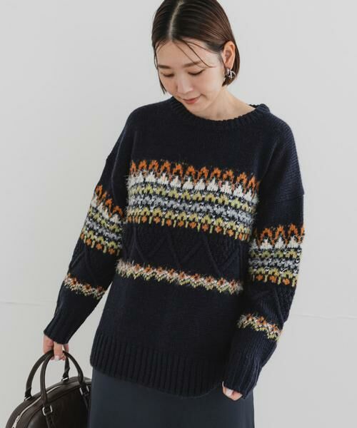 URBAN RESEARCH ROSSO / アーバンリサーチ ロッソ ニット・セーター | F by ROSSO　ノルディック柄ニットプルオーバー | 詳細2