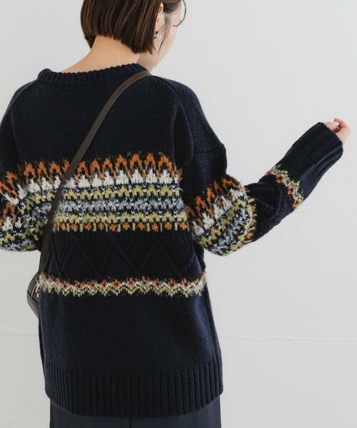 URBAN RESEARCH ROSSO / アーバンリサーチ ロッソ ニット・セーター | F by ROSSO　ノルディック柄ニットプルオーバー | 詳細6