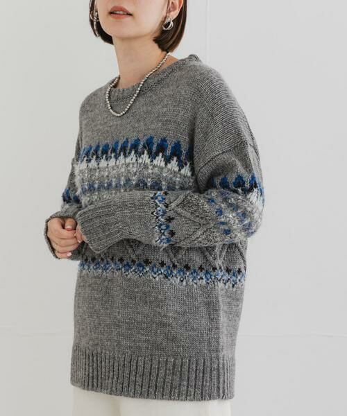 URBAN RESEARCH ROSSO / アーバンリサーチ ロッソ ニット・セーター | F by ROSSO　ノルディック柄ニットプルオーバー | 詳細16