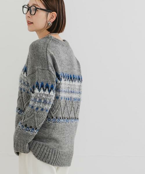 URBAN RESEARCH ROSSO / アーバンリサーチ ロッソ ニット・セーター | F by ROSSO　ノルディック柄ニットプルオーバー | 詳細18