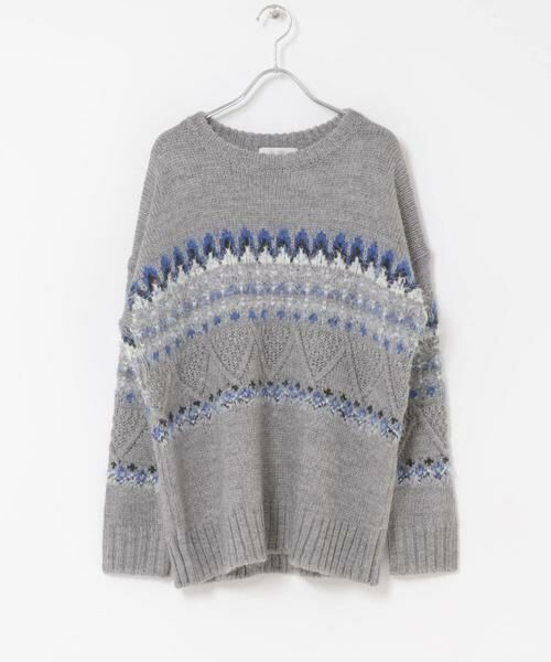 URBAN RESEARCH ROSSO / アーバンリサーチ ロッソ ニット・セーター | F by ROSSO　ノルディック柄ニットプルオーバー | 詳細21