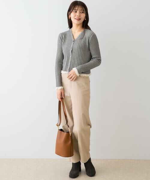 URBAN RESEARCH ROSSO / アーバンリサーチ ロッソ カーディガン・ボレロ | F by ROSSO　スパンコールフリルリブカーディガン | 詳細21