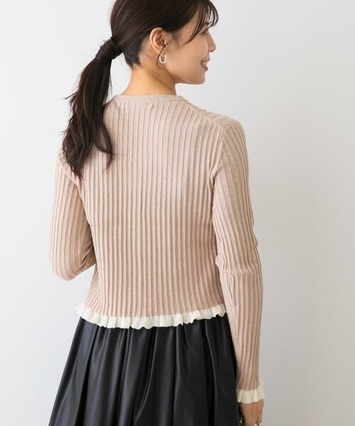 URBAN RESEARCH ROSSO / アーバンリサーチ ロッソ カーディガン・ボレロ | F by ROSSO　スパンコールフリルリブカーディガン | 詳細27