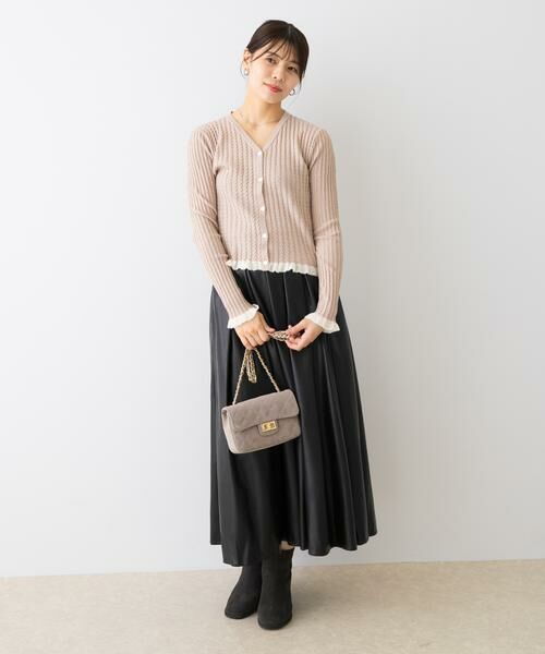 URBAN RESEARCH ROSSO / アーバンリサーチ ロッソ カーディガン・ボレロ | F by ROSSO　スパンコールフリルリブカーディガン | 詳細28