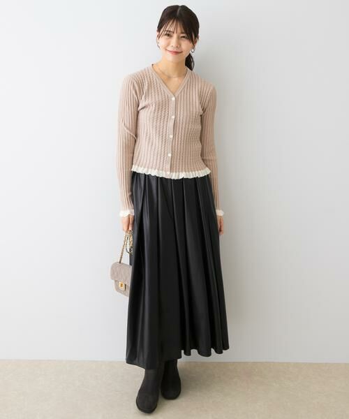 URBAN RESEARCH ROSSO / アーバンリサーチ ロッソ カーディガン・ボレロ | F by ROSSO　スパンコールフリルリブカーディガン | 詳細29