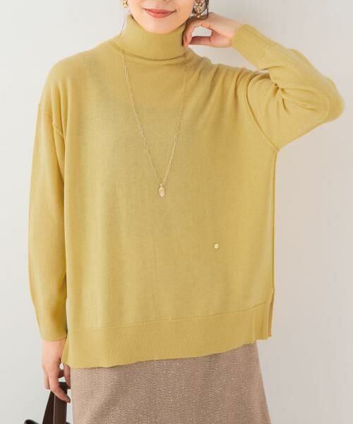 URBAN RESEARCH ROSSO/アーバンリサーチ ロッソ F by ROSSO ウォッシャブル抗ピルタートルニット イエロー FREE URBAN RESEARCH ROSSO/アーバンリサーチ ロッソ F by ROSSO ウォッシャブル抗ピルタートルニット イエロー FREE