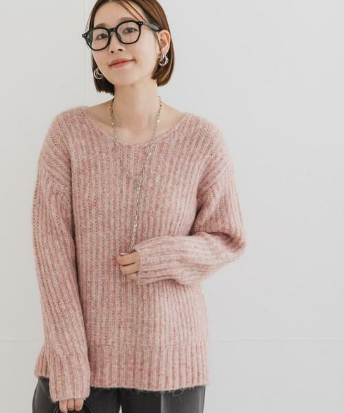 URBAN RESEARCH ROSSO / アーバンリサーチ ロッソ ニット・セーター | F by ROSSO　ミックス糸Vネックニット | 詳細1