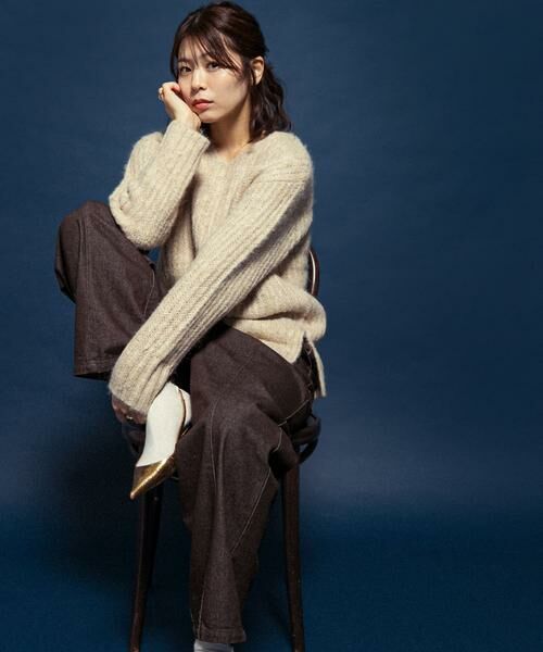 URBAN RESEARCH ROSSO / アーバンリサーチ ロッソ ニット・セーター | F by ROSSO　ミックス糸Vネックニット | 詳細20