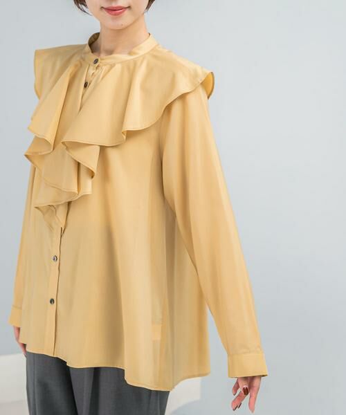 URBAN RESEARCH ROSSO / アーバンリサーチ ロッソ シャツ・ブラウス | フリルカラーシャツブラウス | 詳細8