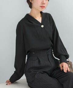 URBAN RESEARCH ROSSO / アーバンリサーチ ロッソ シャツ・ブラウス | Vネックボタンデザインブラウス