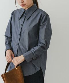 URBAN RESEARCH ROSSO / アーバンリサーチ ロッソ シャツ・ブラウス | F by ROSSO　トリミングレースビッグカラーシャツ