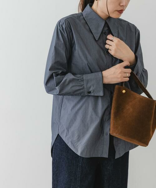 URBAN RESEARCH ROSSO / アーバンリサーチ ロッソ シャツ・ブラウス | F by ROSSO　トリミングレースビッグカラーシャツ | 詳細2