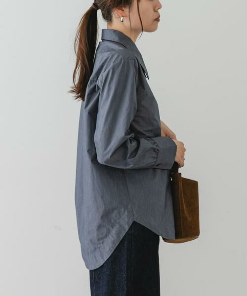 URBAN RESEARCH ROSSO / アーバンリサーチ ロッソ シャツ・ブラウス | F by ROSSO　トリミングレースビッグカラーシャツ | 詳細3