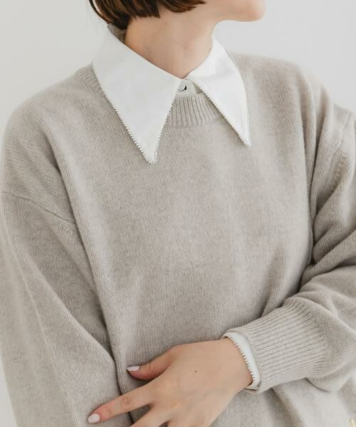 URBAN RESEARCH ROSSO / アーバンリサーチ ロッソ シャツ・ブラウス | F by ROSSO　トリミングレースビッグカラーシャツ | 詳細9