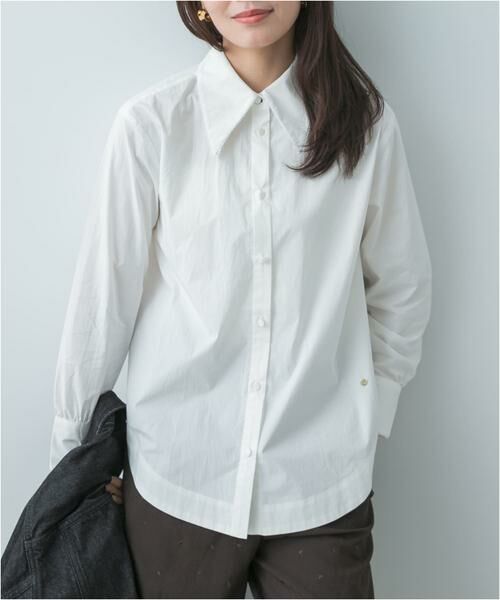 URBAN RESEARCH ROSSO / アーバンリサーチ ロッソ シャツ・ブラウス | F by ROSSO　トリミングレースビッグカラーシャツ | 詳細12