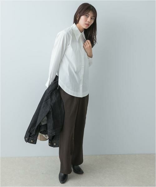 URBAN RESEARCH ROSSO / アーバンリサーチ ロッソ シャツ・ブラウス | F by ROSSO　トリミングレースビッグカラーシャツ | 詳細14