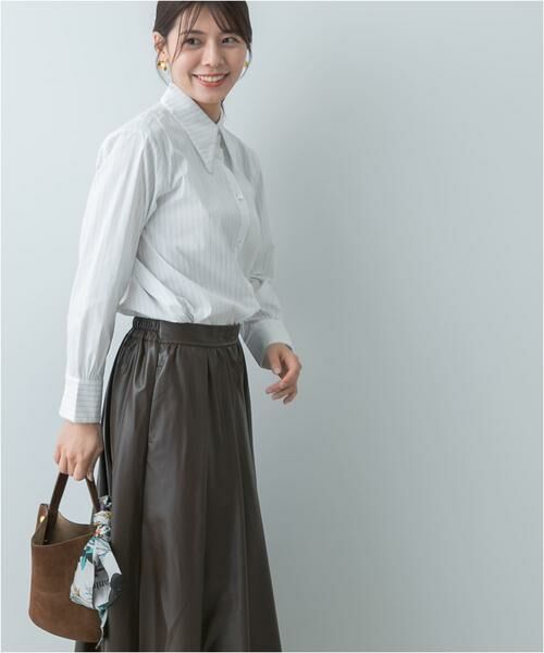 URBAN RESEARCH ROSSO / アーバンリサーチ ロッソ シャツ・ブラウス | F by ROSSO　トリミングレースビッグカラーシャツ | 詳細21