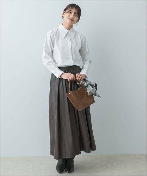 URBAN RESEARCH ROSSO / アーバンリサーチ ロッソ シャツ・ブラウス | F by ROSSO　トリミングレースビッグカラーシャツ | 詳細24