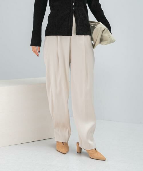 URBAN RESEARCH ROSSO / アーバンリサーチ ロッソ その他パンツ | ウール混2WAYサテンパンツ | 詳細1