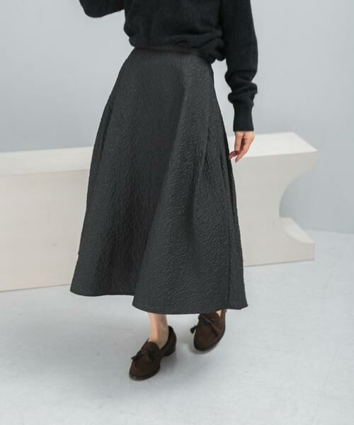 URBAN RESEARCH ROSSO / アーバンリサーチ ロッソ スカート | ジャガードサイドタックフレアスカート | 詳細1