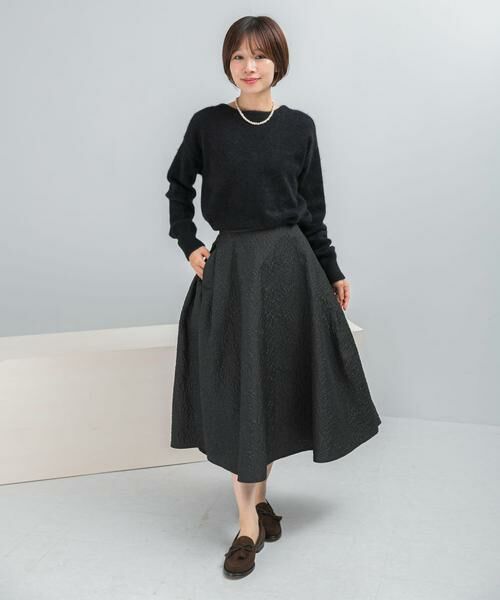 URBAN RESEARCH ROSSO / アーバンリサーチ ロッソ スカート | ジャガードサイドタックフレアスカート | 詳細2