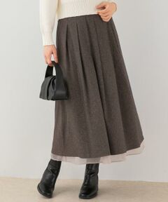 URBAN RESEARCH ROSSO / アーバンリサーチ ロッソ スカート | F by ROSSO　ツイードライクフレアスカート