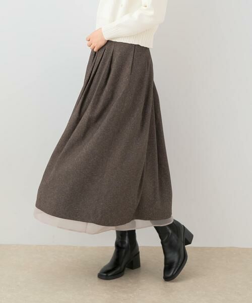 URBAN RESEARCH ROSSO / アーバンリサーチ ロッソ スカート | F by ROSSO　ツイードライクフレアスカート | 詳細2