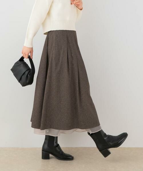 URBAN RESEARCH ROSSO / アーバンリサーチ ロッソ スカート | F by ROSSO　ツイードライクフレアスカート | 詳細3