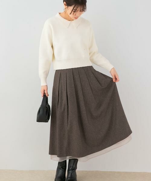 URBAN RESEARCH ROSSO / アーバンリサーチ ロッソ スカート | F by ROSSO　ツイードライクフレアスカート | 詳細4
