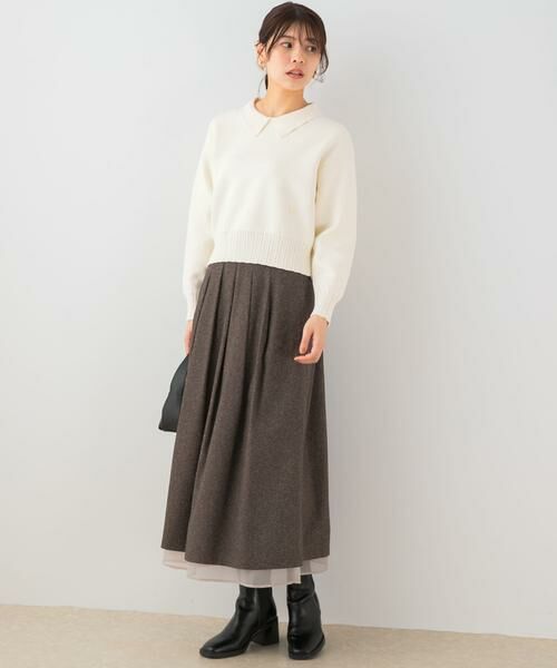 URBAN RESEARCH ROSSO / アーバンリサーチ ロッソ スカート | F by ROSSO　ツイードライクフレアスカート | 詳細5