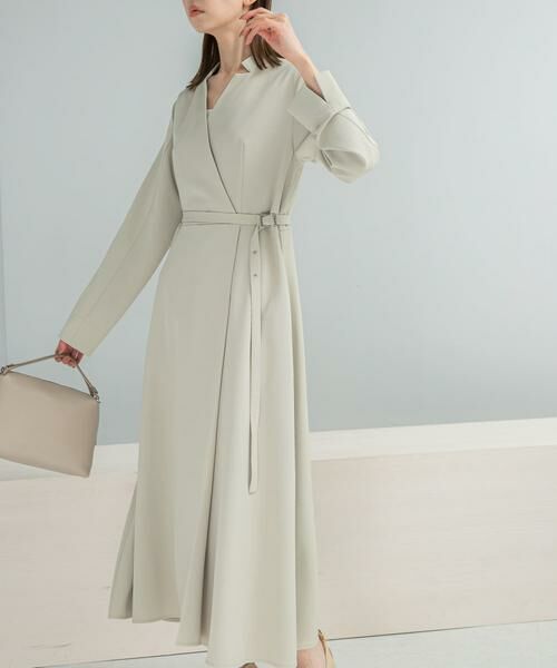 URBAN RESEARCH ROSSO / アーバンリサーチ ロッソ ワンピース | ベルトデザインカシュクールワンピース（ライトベージュ）