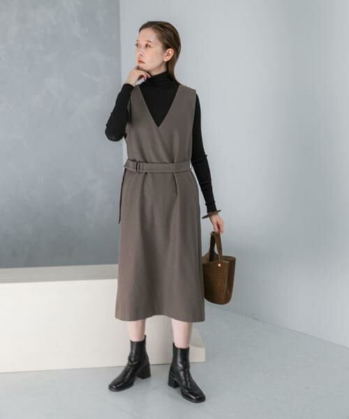 URBAN RESEARCH ROSSO / アーバンリサーチ ロッソ ワンピース | 『UR TECH』　 ジャンパーワンピース | 詳細1