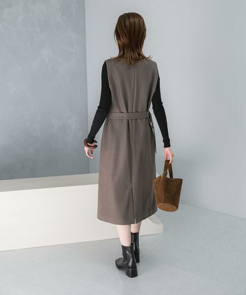 URBAN RESEARCH ROSSO / アーバンリサーチ ロッソ ワンピース | 『UR TECH』　 ジャンパーワンピース | 詳細3