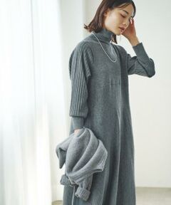 URBAN RESEARCH ROSSO / アーバンリサーチ ロッソ ワンピース | 『WEB限定』『再入荷予定』タートルネックデザインスリーブワンピース