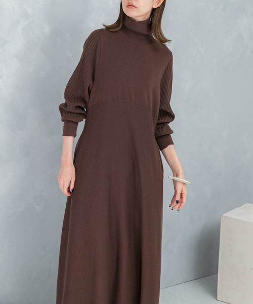 URBAN RESEARCH ROSSO / アーバンリサーチ ロッソ ワンピース | 『WEB限定』『再入荷予定』タートルネックデザインスリーブワンピース | 詳細6