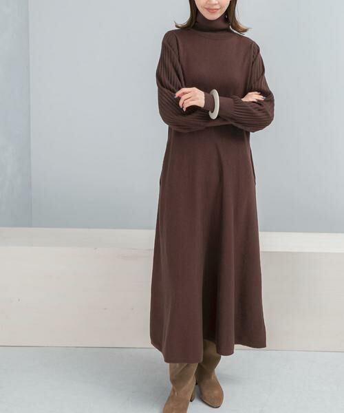 URBAN RESEARCH ROSSO / アーバンリサーチ ロッソ ワンピース | 『WEB限定』『再入荷予定』タートルネックデザインスリーブワンピース | 詳細7