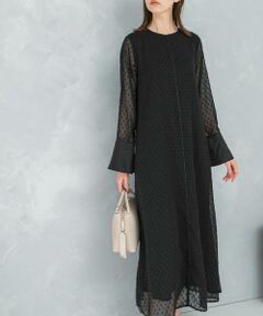 URBAN RESEARCH ROSSO / アーバンリサーチ ロッソ ワンピース | ドットジャガードストレートワンピース