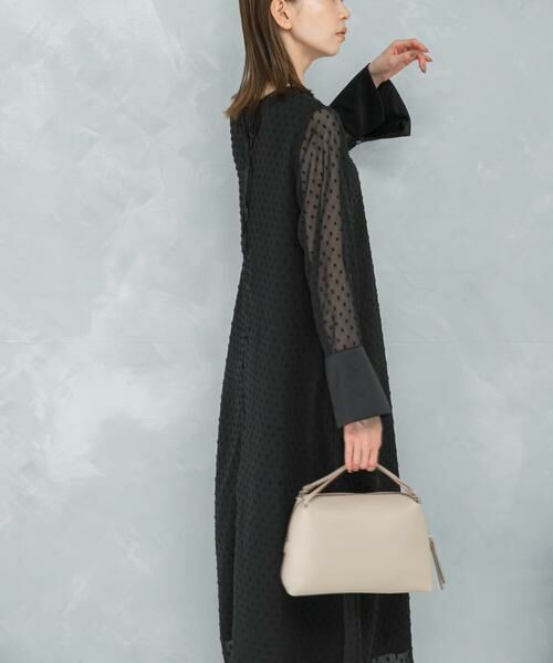 URBAN RESEARCH ROSSO / アーバンリサーチ ロッソ ワンピース | ドットジャガードストレートワンピース | 詳細1