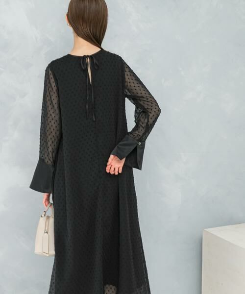 URBAN RESEARCH ROSSO / アーバンリサーチ ロッソ ワンピース | ドットジャガードストレートワンピース | 詳細2