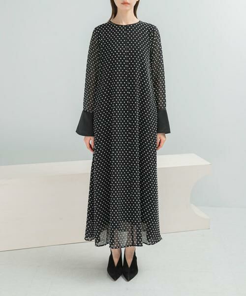 URBAN RESEARCH ROSSO / アーバンリサーチ ロッソ ワンピース | ドットジャガードストレートワンピース | 詳細14