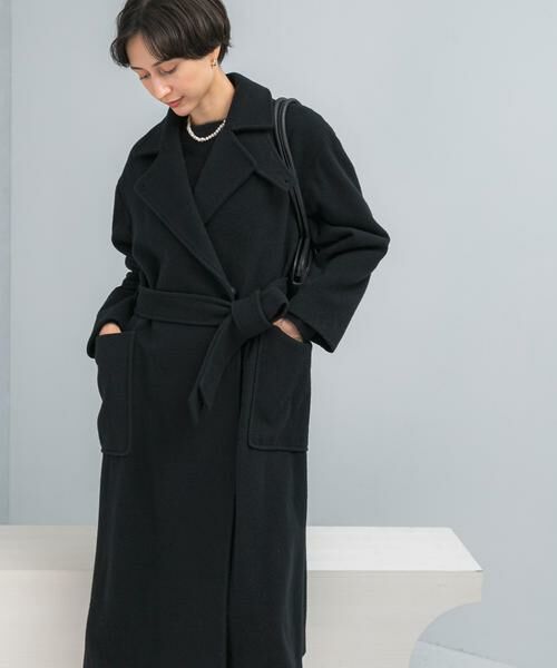 URBAN RESEARCH ROSSO/アーバンリサーチ ロッソ ウールカシミヤコート ブラック 36 URBAN RESEARCH ROSSO/アーバンリサーチ ロッソ ウールカシミヤコート ブラック 36