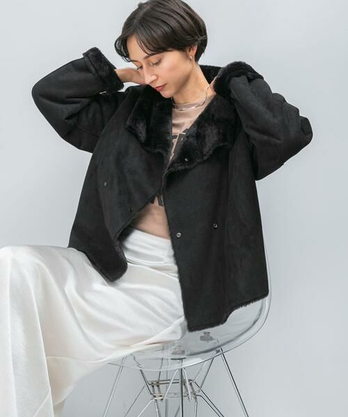 URBAN RESEARCH ROSSO / アーバンリサーチ ロッソ ブルゾン | 『WEB/一部店舗限定』リバーシブルファーブルゾン | 詳細18