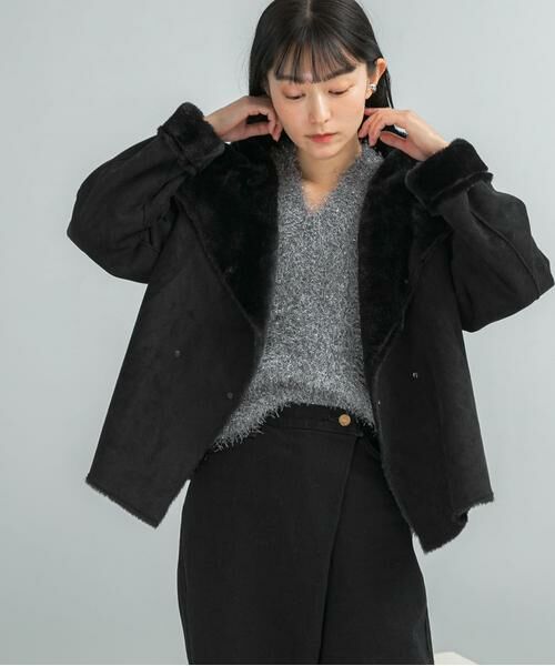 URBAN RESEARCH ROSSO / アーバンリサーチ ロッソ ブルゾン | 『WEB/一部店舗限定』リバーシブルファーブルゾン | 詳細20