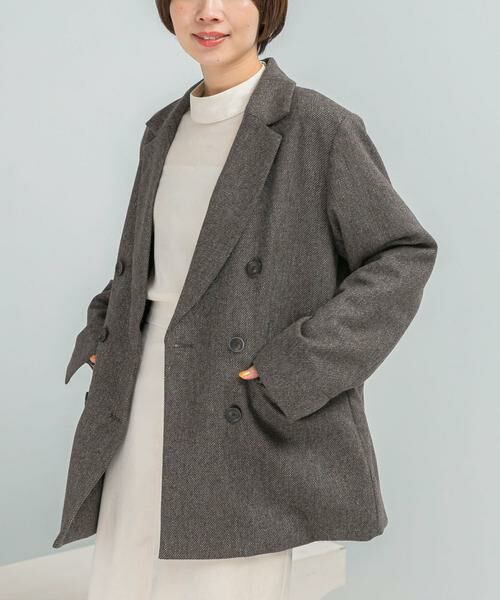 URBAN RESEARCH ROSSO / アーバンリサーチ ロッソ その他アウター | ウールツィードオーバージャケット | 詳細1