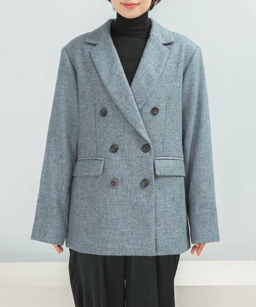 URBAN RESEARCH ROSSO / アーバンリサーチ ロッソ その他アウター | ウールツィードオーバージャケット | 詳細12