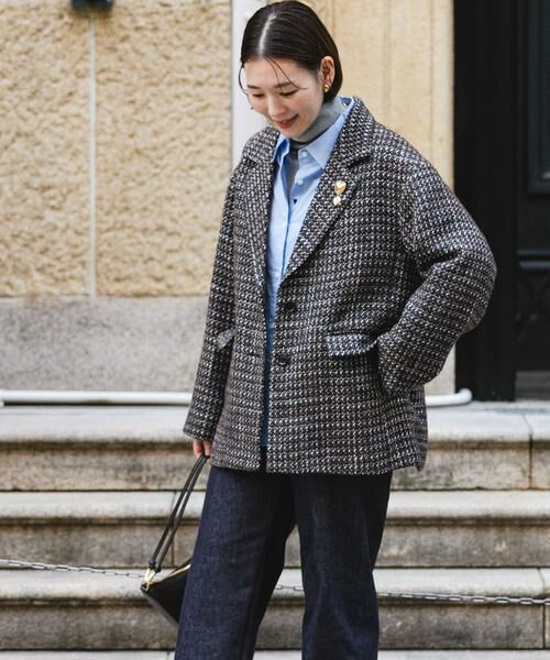 URBAN RESEARCH ROSSO / アーバンリサーチ ロッソ その他アウター | F by ROSSO　『UR TECH』ミックスツイードジャコット | 詳細2