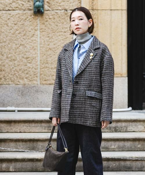 URBAN RESEARCH ROSSO / アーバンリサーチ ロッソ その他アウター | F by ROSSO　『UR TECH』ミックスツイードジャコット | 詳細3