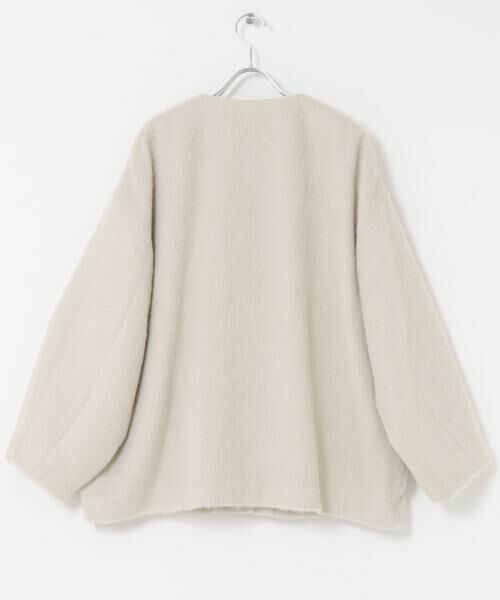 URBAN RESEARCH ROSSO / アーバンリサーチ ロッソ ノーカラージャケット | F by ROSSO　『UR TECH』シャギーノーカラーコート | 詳細10